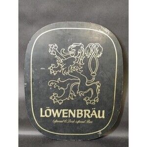 Vintage LOWENBRAU BEER Sign Bar Advertisement Special Dark Miller Brewing Brewer